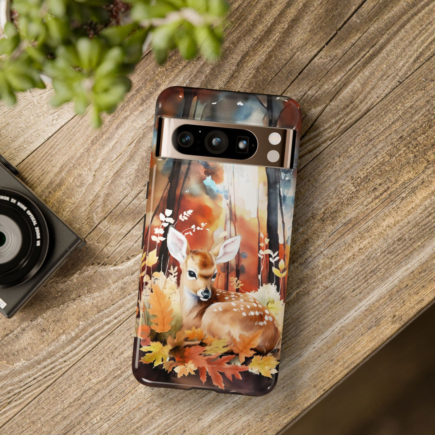 Autumn Fall Deer Forest Gift for Her Cute Phone Case for, Samsung Galaxy S24, S23, S22, S21, IPhone 16 Case | Iphone 15, Iphone 14, IPhone 13 Case