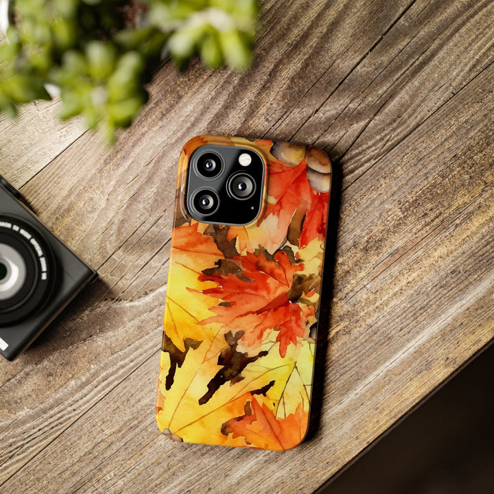 Slim Fall Leaves Slim Cute Phone Cases for Iphone | iPhone 15 Case | iPhone 15 Pro Max Case, Iphone 14, Iphone 14 Pro Max, Iphone 13 - Studio40ParkLane