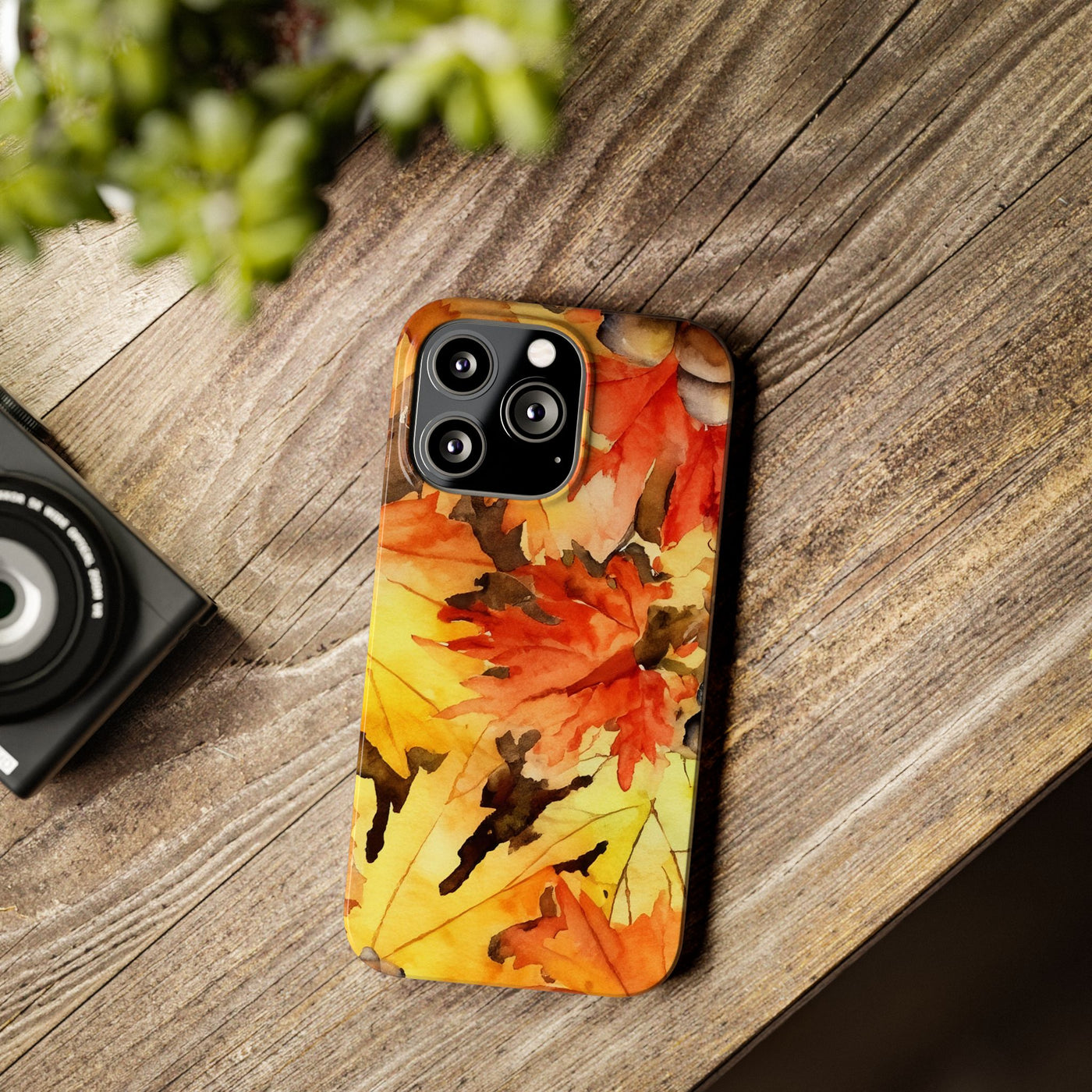 Slim Fall Leaves Slim Cute Phone Cases for Iphone  | iPhone 15 Case | iPhone 15 Pro Max Case, Iphone 14, Iphone 14 Pro Max, Iphone 13