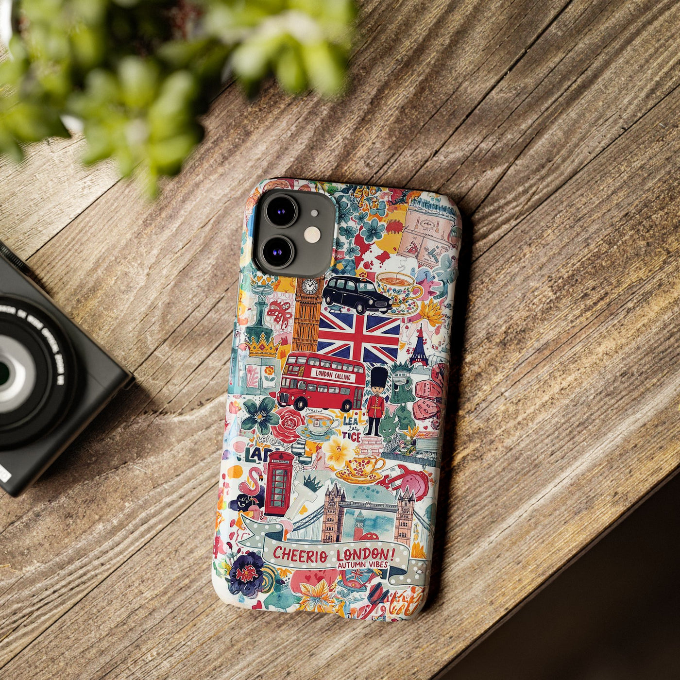 Slim London England Coquette Collage Cute Phone Case for Iphone 17 - | iPhone 16 Pro Max Case | iPhone 15 Case Iphone 14 13 12 11 10 9 8 7 - Studio40ParkLane