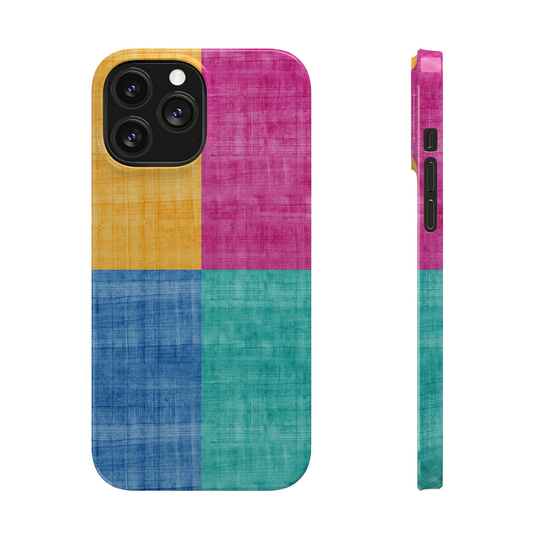 Slim Cute Phone Cases for Iphone | iPhone 15 Case | iPhone 15 Pro Max Case, Iphone 14, Iphone 14 Pro Max, Iphone 13, Abstract Color Blocks - Studio40ParkLane