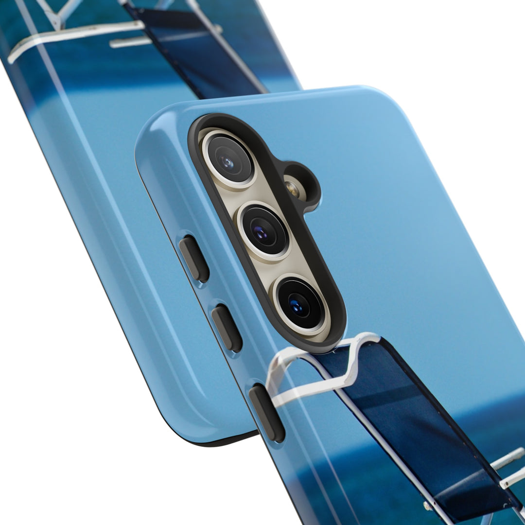 Cute Samsung Case | Cool Iphone Case | Summer Blue Beach Chair, Samsung S24, S23, S22, S21, IPhone 15 Case | Iphone 14 Case, Iphone 13 Case - Studio40ParkLane