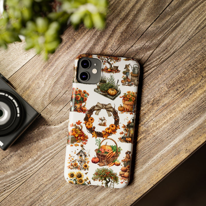 Slim Fall Leaves Collage Cute Phone Cases for Iphone | iPhone 15 Case | iPhone 15 Pro Max Case, Iphone 14, Iphone 14 Pro Max, Iphone 13, 12 - Studio40ParkLane