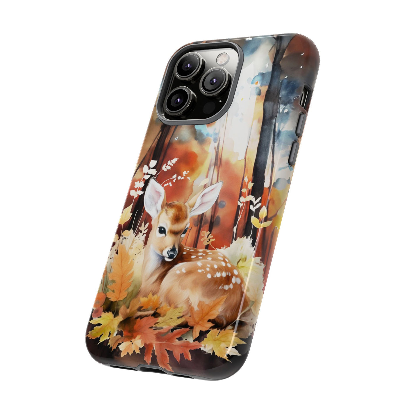 Autumn Fall Deer Forest Gift for Her Cute Phone Case for, Samsung Galaxy S24, S23, S22, S21, IPhone 16 Case | Iphone 15, Iphone 14, IPhone 13 Case