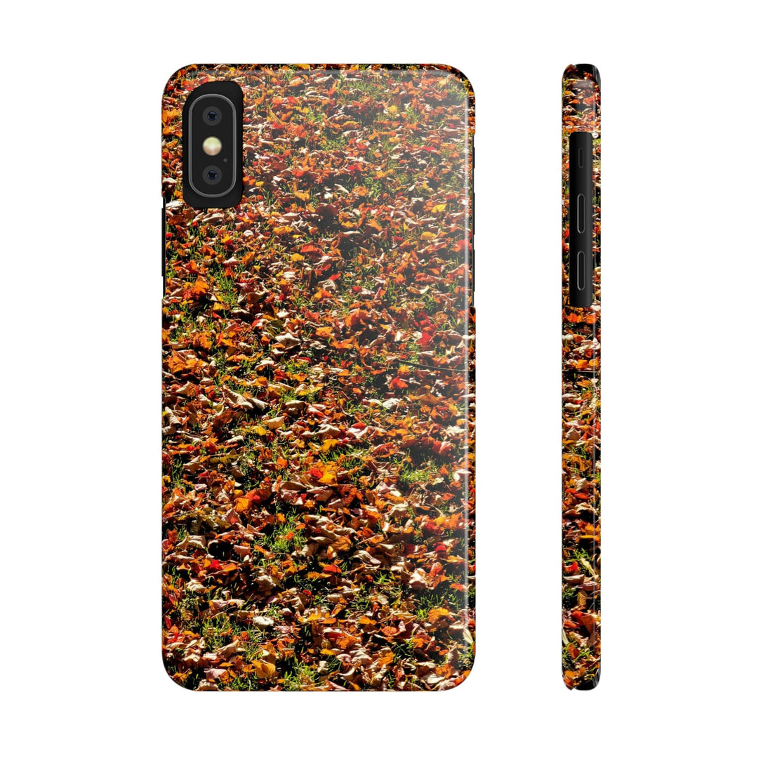 Slim Cute Phone Cases for Iphone - | iPhone 15 Case | iPhone 15 Pro Max Case, Iphone 14 Case, Iphone 14 Pro Max, Iphone 13, New England Fall Leaves - Studio40ParkLane