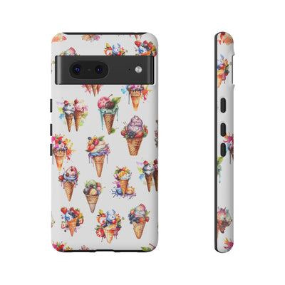 Impact Resistant, Summer Icecream, Cute Phone Cases for Samsung S24, S23, S22, S21, IPhone 15 pro, Iphone 14 pro, Iphone 13 IPhone 12, Iphone 11