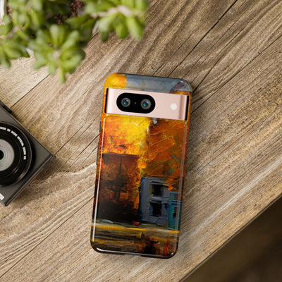 Impact Resistant, Fall Leaves Oil Painting, Cute Phone Cases for Samsung S24, S23, S22, S21, IPhone 15 pro Iphone 14 pro Iphone 13 IPhone 12 Iphone 11