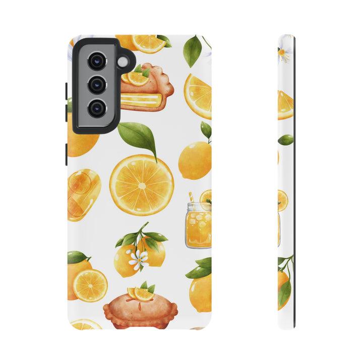 Cute Samsung Phone Case | Aesthetic Samsung Phone Case | Galaxy S23, S22, S21, S20 | Summer Fruit Lemons, Protective Phone Case - Studio40ParkLane