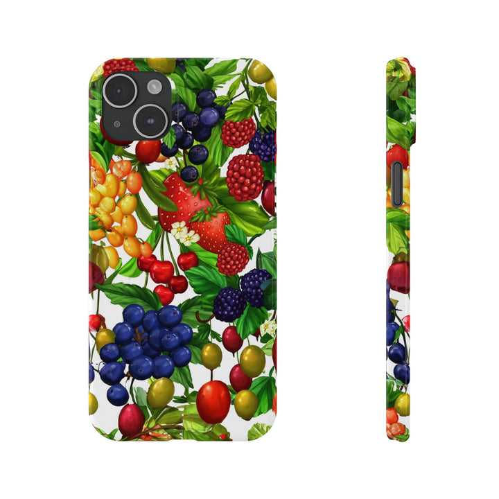 Slim Cute Phone Cases for Iphone - | iPhone 15 Case | iPhone 15 Pro Max Case, Iphone 14 Case, Iphone 14 Pro Max, Iphone 13, Summer Mixed Fruit - Studio40ParkLane