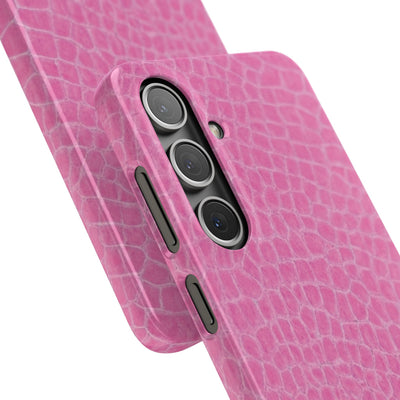 Snap Non Leather Pink Color Pattern Gift for Her Cute Phone Cases for Samsung Galaxy S24, S23, S22, S21, S20, Plus, Ultra, Iphone 16, 15, 14, Pro and Max - Studio40ParkLane