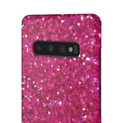 Snap Non-Glitter Muted Pink Play on "Faux" Glitter Effect Cute Phone Cases for Samsung and Iphone, 16, 15, 14, S24, S23, S22, S21, S20, Plus and Ultra