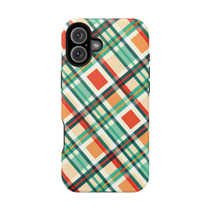 Checkered Plaid Magsafe Gift for Her Cute Phone Case for Iphone, | iPhone 16 | iPhone 15 Pro Max, Iphone 14 Pro Max, 13 12 11 10 9 8 7 - Studio40ParkLane