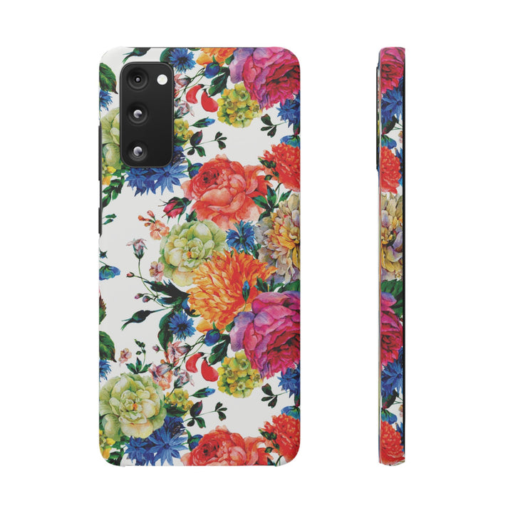 Sleek Snap Colorful Flowers Cute Phone Case for iPhone 16 15 14 13 12 11 X Xs Max Xr Pro Plus Samsung Galaxy S24 S23 S22 S21 S20 Note Ultra