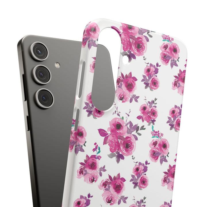 Sleek Snap Flowers Gift for Her Cute Phone Case for iPhone 16 15 14 13 12 11 X Xs Max Xr Pro Plus Samsung Galaxy S24 S23 S22 S21 S20 Ultra