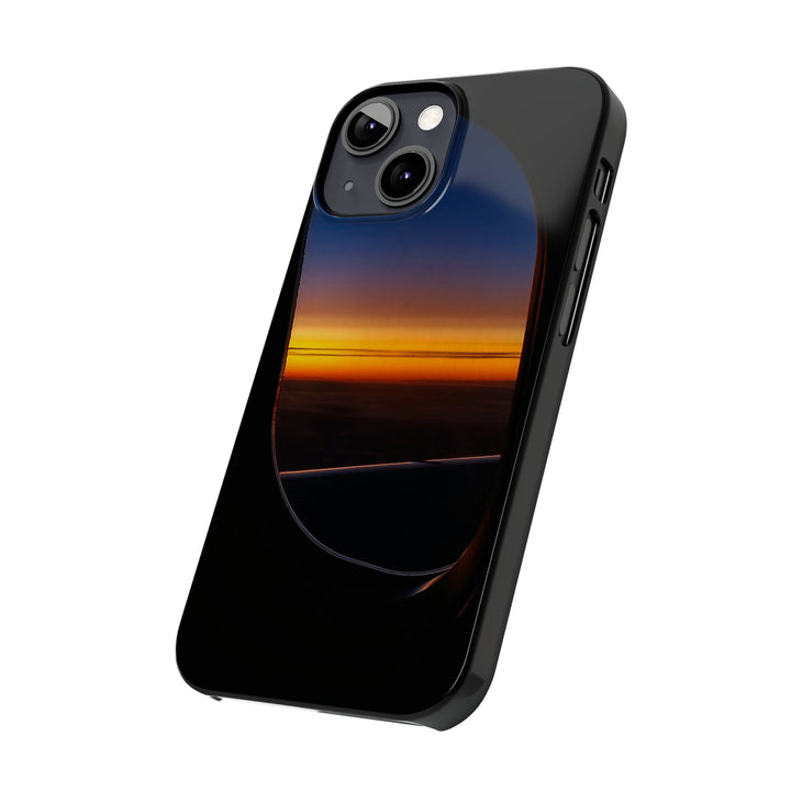 Slim Cute Phone Cases for Iphone - | iPhone 15 Case | iPhone 15 Pro Max Case, Iphone 14 Case, Iphone 14 Pro Max, Iphone 13, Airplane Window Sunset - Studio40ParkLane