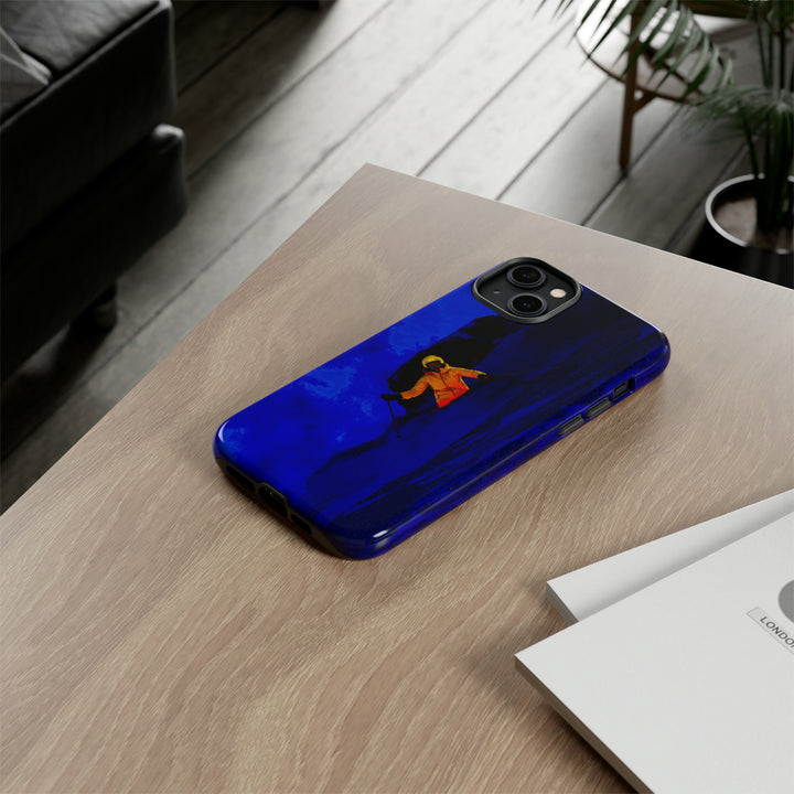 Cute IPhone Case | iPhone 15 Case | iPhone 15 Pro Max Case, Iphone 14 Case, Iphone 14 Pro Max Case IPhone Case for Art Lovers, Skier Mountain Night - Studio40ParkLane