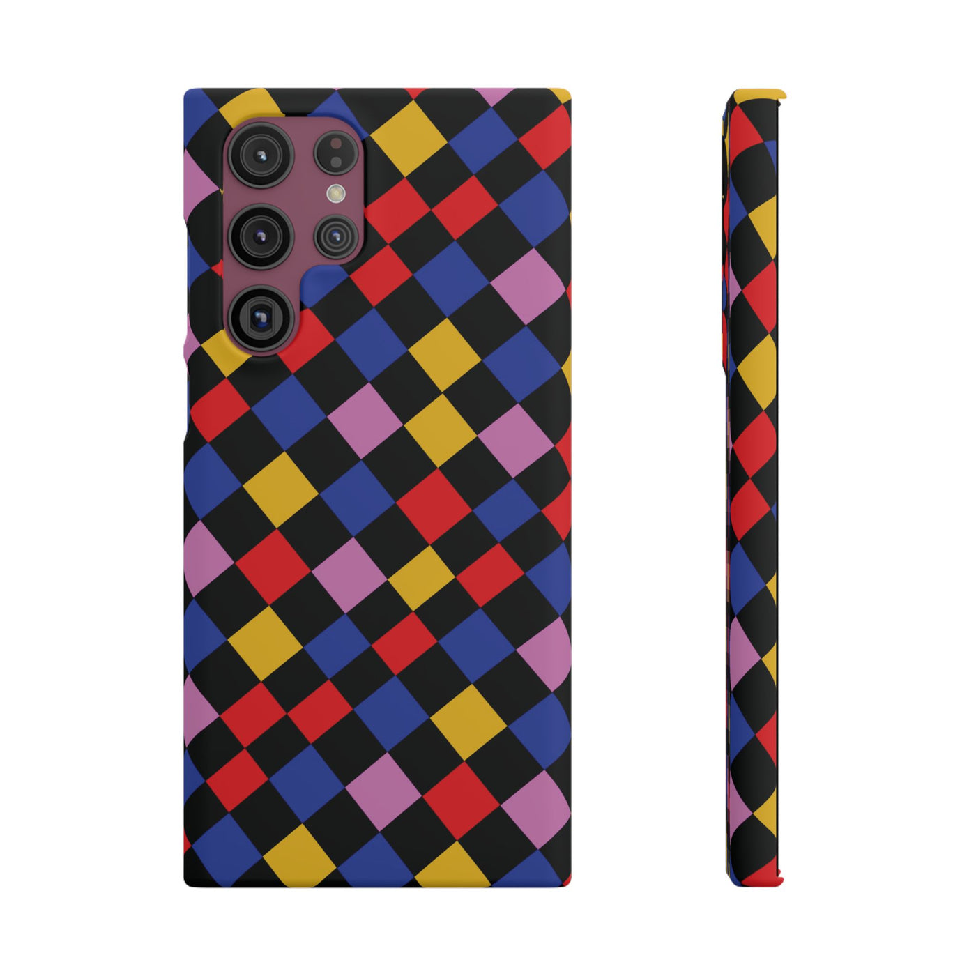 Colorful Checkerboard Cute Phone Case - Sleek Snap - for iPhone 16 15 14 13 12 11 Max Pro Plus Samsung Galaxy S24 S23 S22 S21 S20 Plus Ultra - Studio40ParkLane