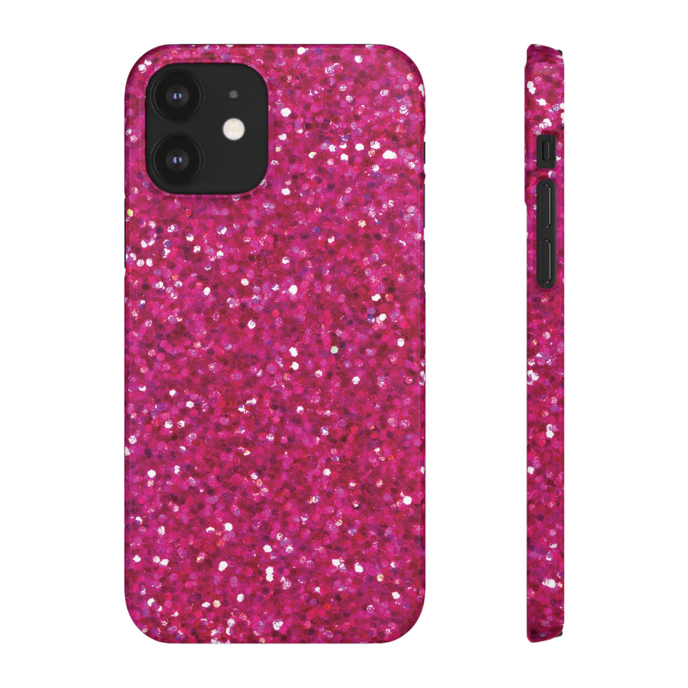 Snap Non-Glitter Muted Pink Play on "Faux" Glitter Effect Cute Phone Cases for Samsung and Iphone, 16, 15, 14, S24, S23, S22, S21, S20, Plus and Ultra