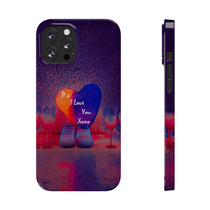 Slim Cute Phone Cases for Iphone - | iPhone 15 Case | iPhone 15 Pro Max Case, Iphone 14 Case, Iphone 14 Pro Max, Iphone 13, PS I Love You Heart - Studio40ParkLane