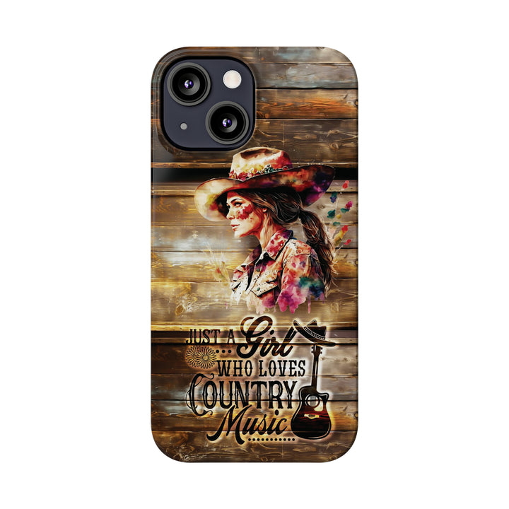 Slim Cute Phone Cases for Iphone - | iPhone 15 Case | iPhone 15 Pro Max Case, Iphone 14 Case, Iphone 14 Pro Max, Iphone 13, Country Music Girl - Studio40ParkLane