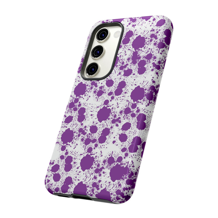 Cool Phone Case | Aesthetic Phone Case | Paint Splash Purple | For Samsung Galaxy S23, S22, S21, S20 | Luxury Double Layer | Cute - Studio40ParkLane