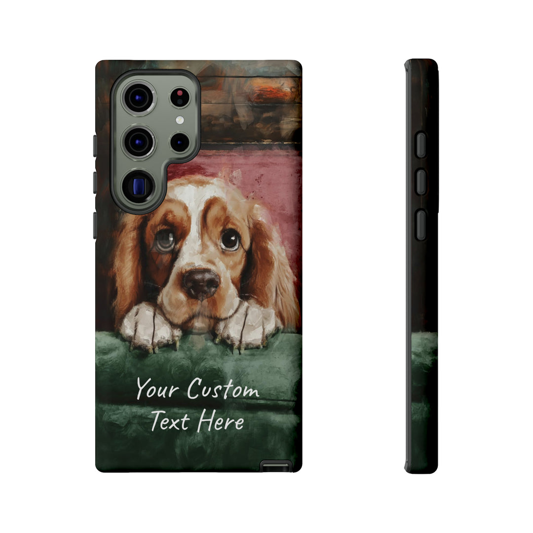 Personalize this Cute Samsung Phone Case | Cocker Spaniel Dog Samsung Phone Case | Galaxy S23, S22, S21, S20 | Customized Samsung Case - Studio40ParkLane