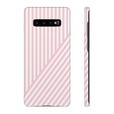 Aesthetic Sweet Pink Stripes Cute Phone Case Sleek Snap - For iPhone 17 Pro Max iPhone 16 Pro iPhone 15 Iphone 14 Plus 13 Pro 12 11 10 Gift