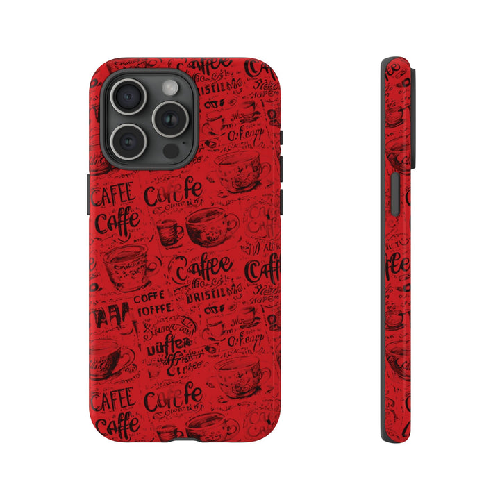 Cute IPhone Case | Red Black Coffee, iPhone 15 Case | iPhone 15 Pro Case, Iphone 14 Case, Iphone 14 Pro Max Case, Protective Iphone Case - Studio40ParkLane