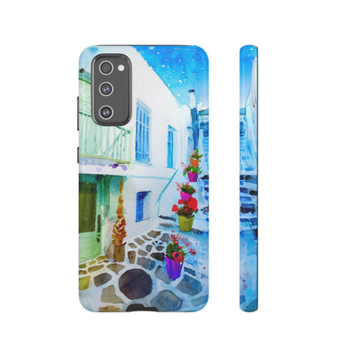 Impact Resistant, Greece House, Cute Phone Cases for Samsung S24, S23, S22, S21, IPhone 15 pro Iphone 14 pro Iphone 13 IPhone 12 Iphone 11