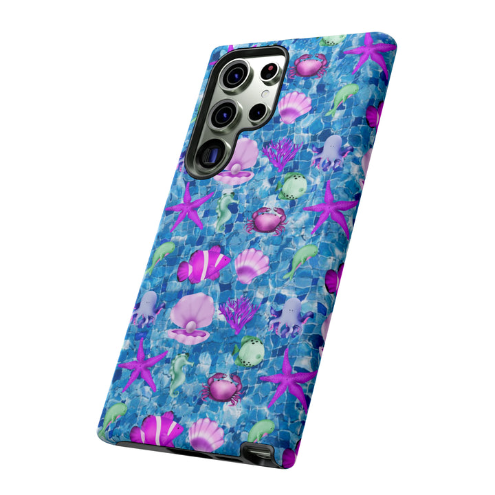 Cute Samsung Phone Case | Aesthetic Samsung Phone Case | Galaxy S23, S22, S21, S20 | Blue Pink Under The Sea, Protective Phone Case - Studio40ParkLane