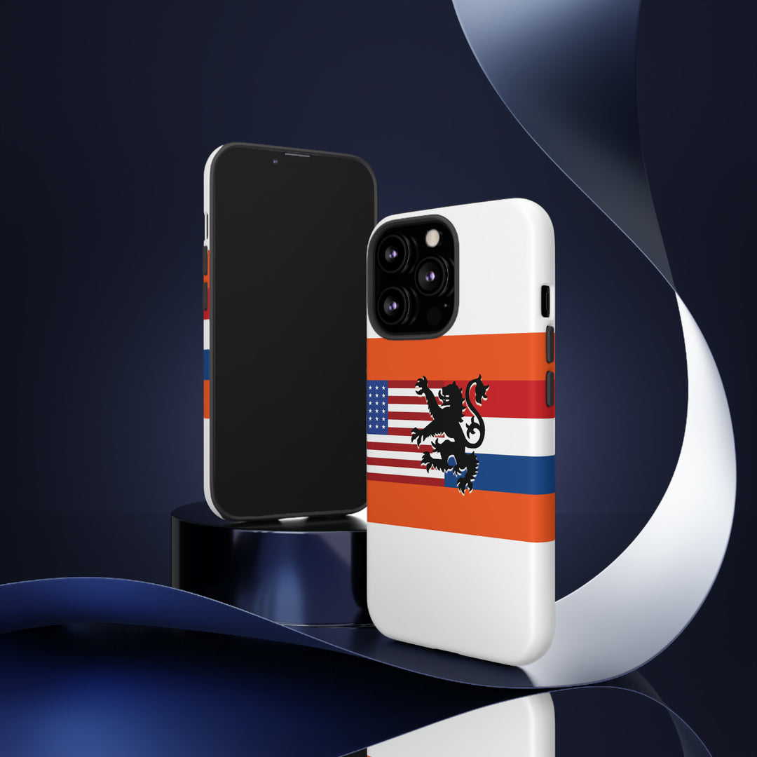 Cute IPhone Case | iPhone 15 Case | iPhone 15 Pro Max Case, Iphone 14 Case, Iphone 14 Pro Max Case IPhone Case for Art Lovers, Dutch US Flag - Studio40ParkLane