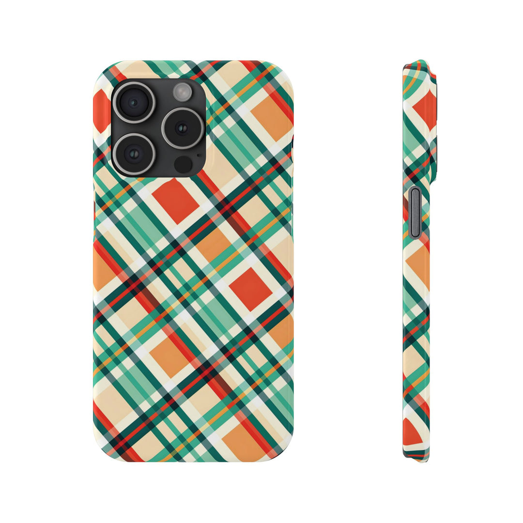 Slim Checkered Plaid Gift for Her Cute Phone Cases for Iphone 16 Pro Max | iPhone 15 Case | iPhone 15 Pro Max Case, Iphone 14, 13, 12, 11, 10, 8, 7 - Studio40ParkLane