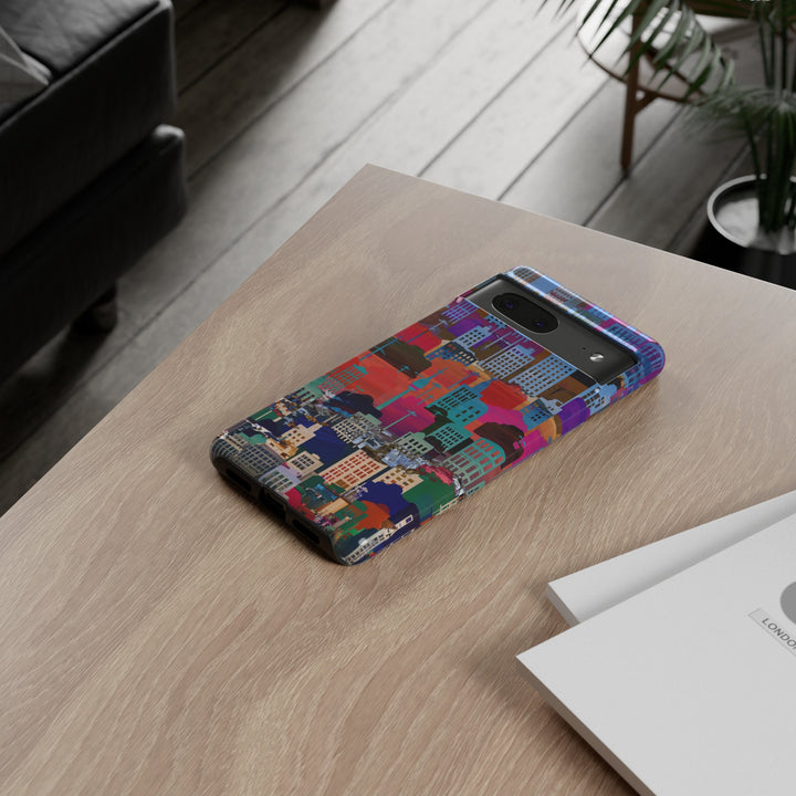 Cute Samsung Case | Cool Iphone Case | Summer City Skyline, Samsung S24, S23, S22, S21, IPhone 15 Case | Iphone 14 Case, Iphone 13 Case - Studio40ParkLane