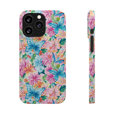 Slim Butterflies Flowers Gift for Her Cute Phone Cases for Iphone 16 Pro Max | iPhone 15 Case | iPhone 15 Pro Max Case, Iphone 14, 13, 12, 11, 10, 8, 7