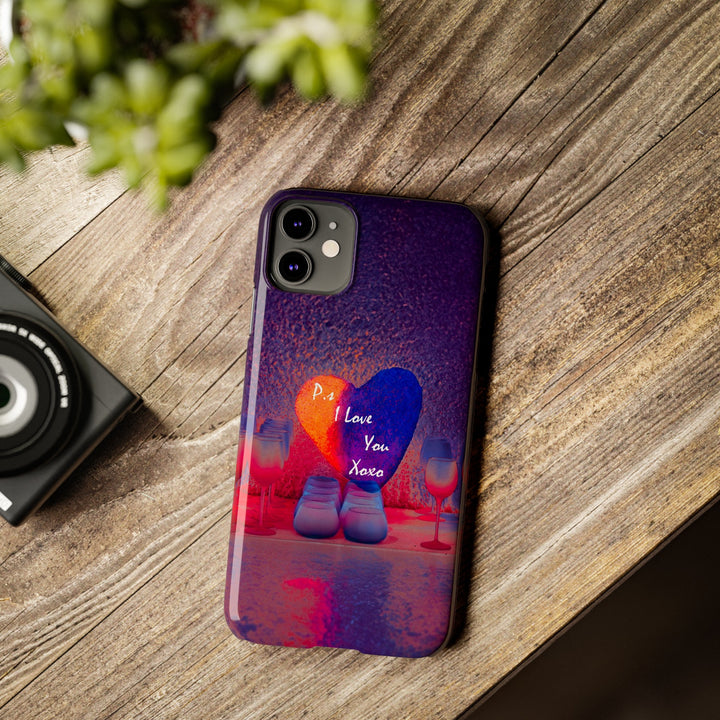 Slim Cute Phone Cases for Iphone - | iPhone 15 Case | iPhone 15 Pro Max Case, Iphone 14 Case, Iphone 14 Pro Max, Iphone 13, PS I Love You Heart - Studio40ParkLane