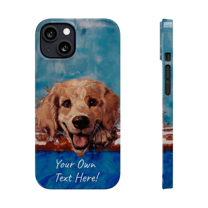 Slim Personalized Cute iPhone Cases - | iPhone 15 Case | iPhone 15 Pro Max Case, Iphone 14 Case, Iphone 14 Pro Max, Iphone 13, Golden Retriever Dog - Studio40ParkLane