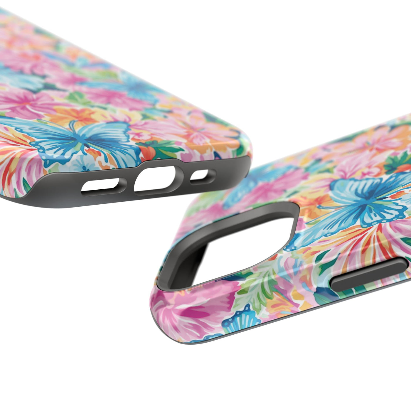 Butterflies Flowers Magsafe Cute Phone Case for Iphone Gift for Her, iPhone 16 Case iPhone 15 Pro Max Case, Iphone 14, Iphone 14 Pro Max, 13, 12