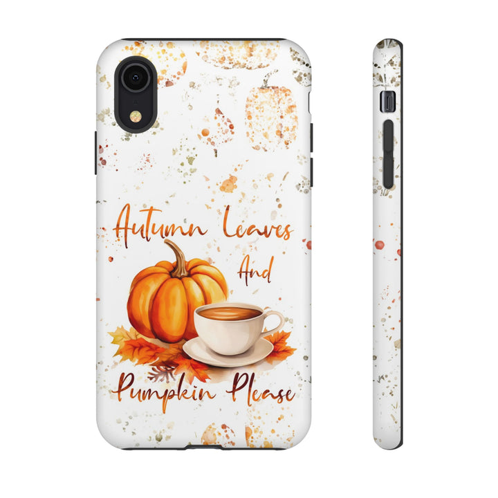 Impact Resistant, Fall Leaves Pumpkin Pie, Cute Phone Cases for Samsung S24, S23, S22, S21, IPhone 15 pro Iphone 14 pro Iphone 13 IPhone 12 Iphone 11 - Studio40ParkLane