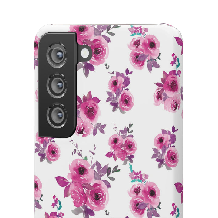Sleek Snap Flowers Gift for Her Cute Phone Case for iPhone 16 15 14 13 12 11 X Xs Max Xr Pro Plus Samsung Galaxy S24 S23 S22 S21 S20 Ultra