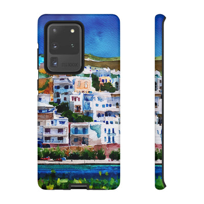 Impact Resistant, Greece House, Cute Phone Cases for Samsung S24, S23, S22, S21, IPhone 15 pro Iphone 14 pro Iphone 13 IPhone 12 Iphone 11