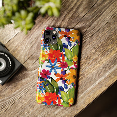 Slim Spring Flowers Gift for Her Cute Phone Cases for Iphone 16 Pro Max | iPhone 15 Case | iPhone 15 Pro Max Case, Iphone 14, 13, 12, 11, 10, 8, 7 - Studio40ParkLane