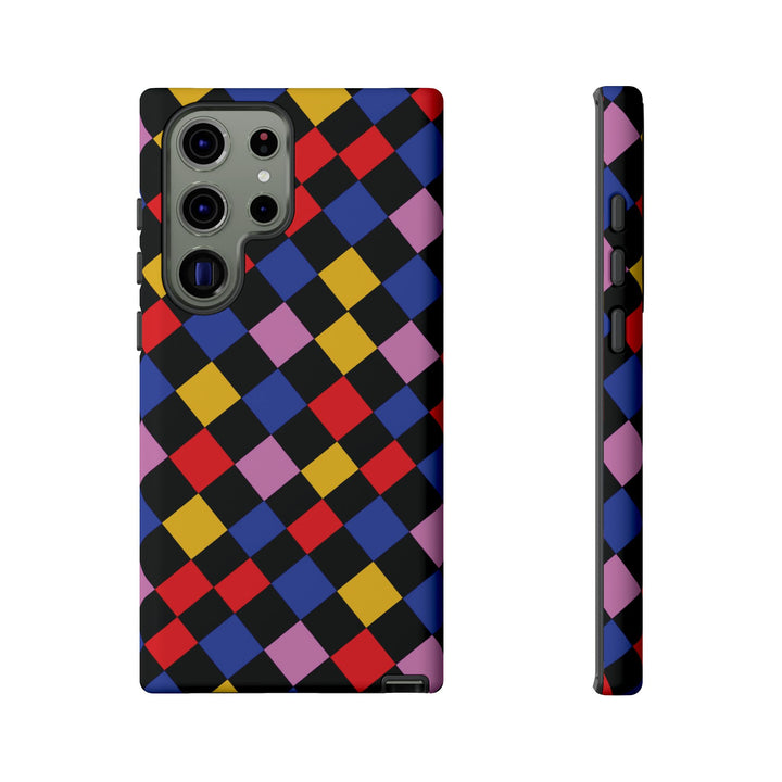 Aesthetic Tough Colorful Checkerboard Phone Case Premium - For iPhone 17 Pro Max iPhone 16 Pro iPhone 15 Iphone 14 Plus 13 Pro 12 11 10 XR - Studio40ParkLane