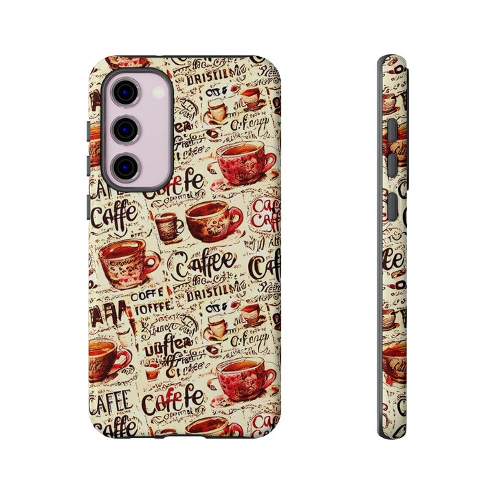 Cute Samsung Phone Case | Aesthetic Samsung Phone Case | Galaxy S23, S22, S21, S20 | Paris Coffee Cup, Protective Phone Case - Studio40ParkLane