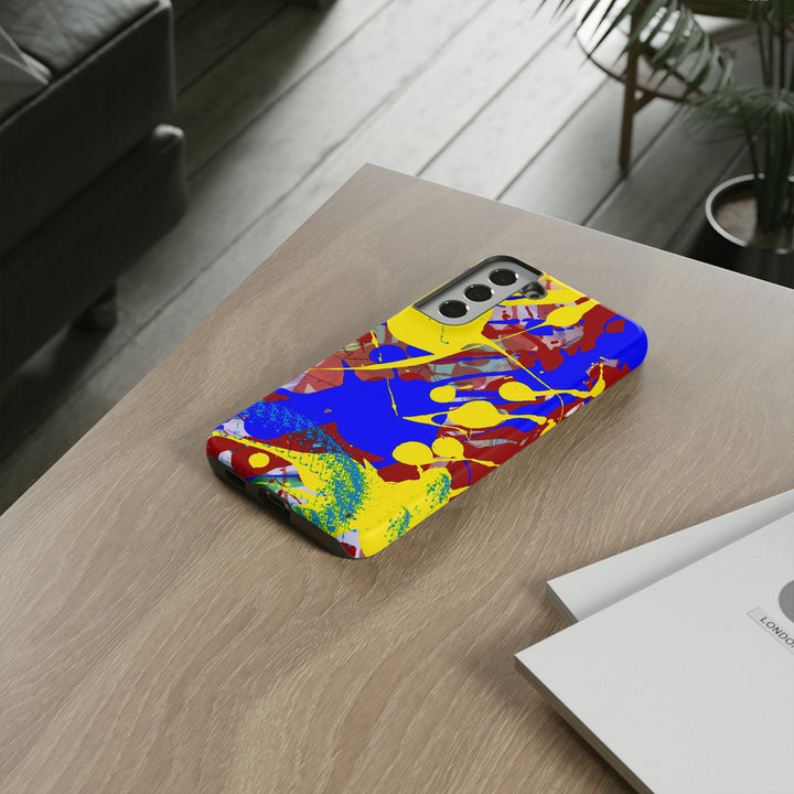 Samsung Galaxy Phone Case | Galaxy S23, S22, S21, S20 | Luxury Case Double Layered | Impact Resistant | Fashionable - Paint Spill 2 - Studio40ParkLane