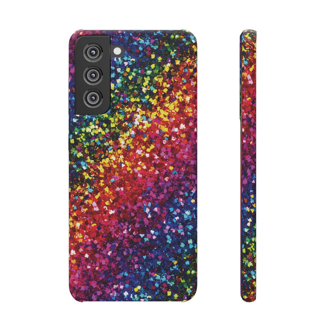 Snap Non-Glitter Muted Color Play on "Faux" Glitter Effect Cute Phone Cases for Samsung and Iphone, 16, 15, 14, S24, S23, S22, S21, S20, Plus and Ultra