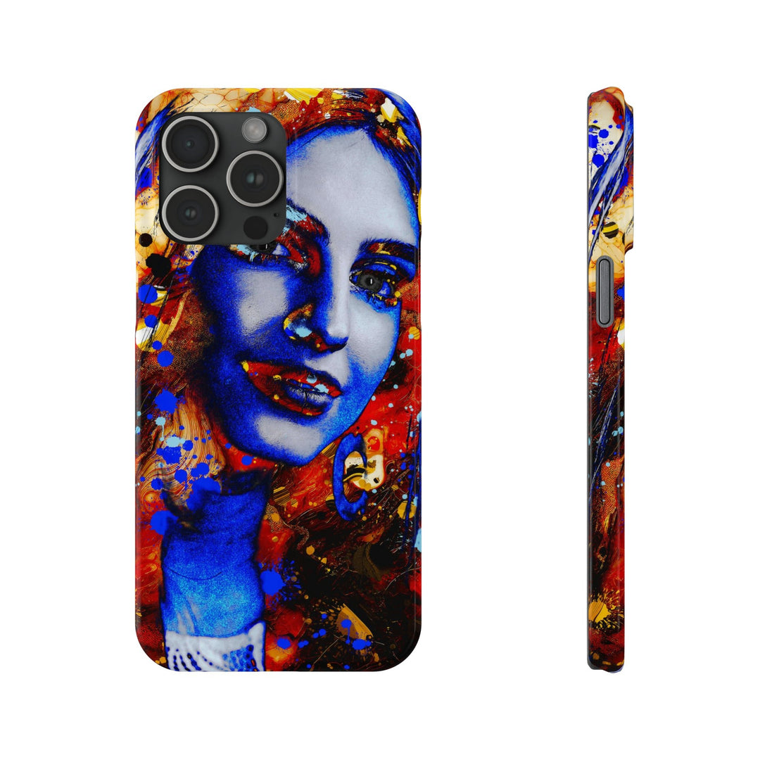 Slim Cute Phone Cases for Iphone - | iPhone 15 Case | iPhone 15 Pro Max Case, Iphone 14 Case, Iphone 14 Pro Max, Iphone 13, Marble Splash Face - Studio40ParkLane