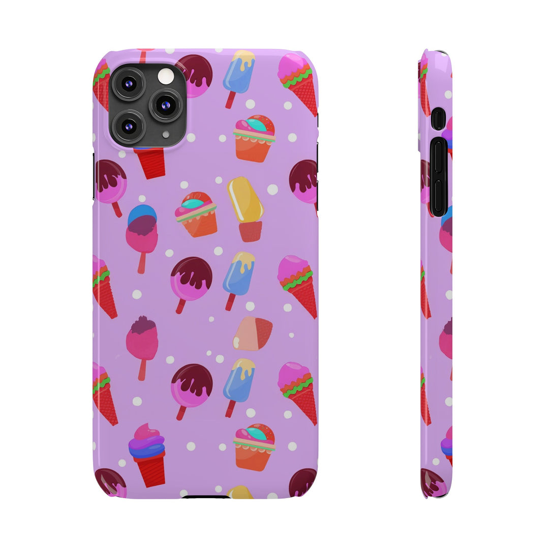 Slim Cute Phone Cases for Iphone - | iPhone 15 Case | iPhone 15 Pro Max Case, Iphone 14 Case, Iphone 14 Pro Max, Iphone 13, Summer Ice - cream Pink - Studio40ParkLane