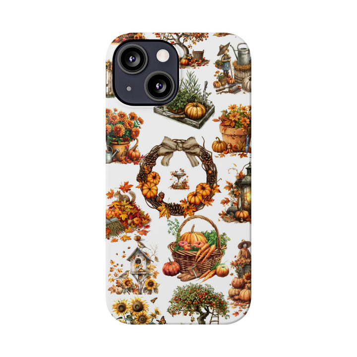 Slim Fall Leaves Collage Cute Phone Cases for Iphone | iPhone 15 Case | iPhone 15 Pro Max Case, Iphone 14, Iphone 14 Pro Max, Iphone 13, 12 - Studio40ParkLane