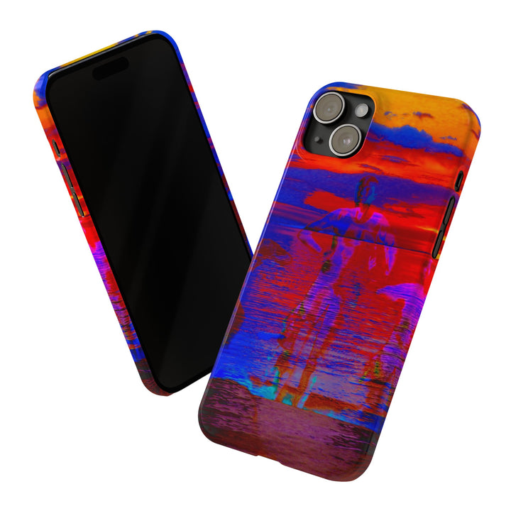 Slim Cute Phone Cases for Iphone | iPhone 15 Case | iPhone 15 Pro Max, Iphone 14 Case, Iphone 14 Pro Max, Iphone 13, Red Blue Sunset - Studio40ParkLane