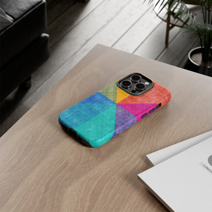 Impact Resistant, Colored Shapes, Cute Phone Cases for Samsung S24, S23, S22, S21, IPhone 15 pro Iphone 14 pro Iphone 13 IPhone 12 Iphone 11 - Studio40ParkLane